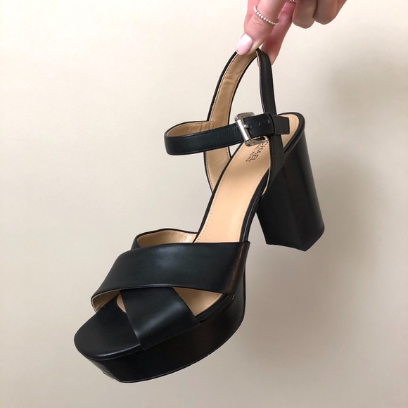 Like New Michael Kors Chunky Wrap Heel